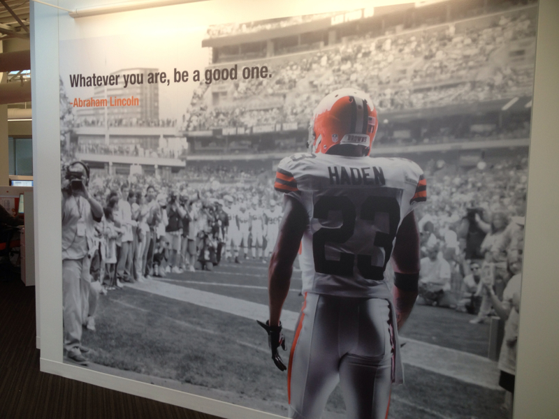 Illustration for article titled The New Browns Facility's Walls Are Full Of Fake Quotes